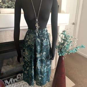 Lularoe Madison Crepe Green Multi Skirt 2XL NWT